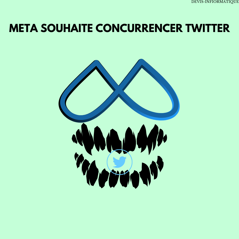 META SOUHAITE CONCURRENCER TWITTER
